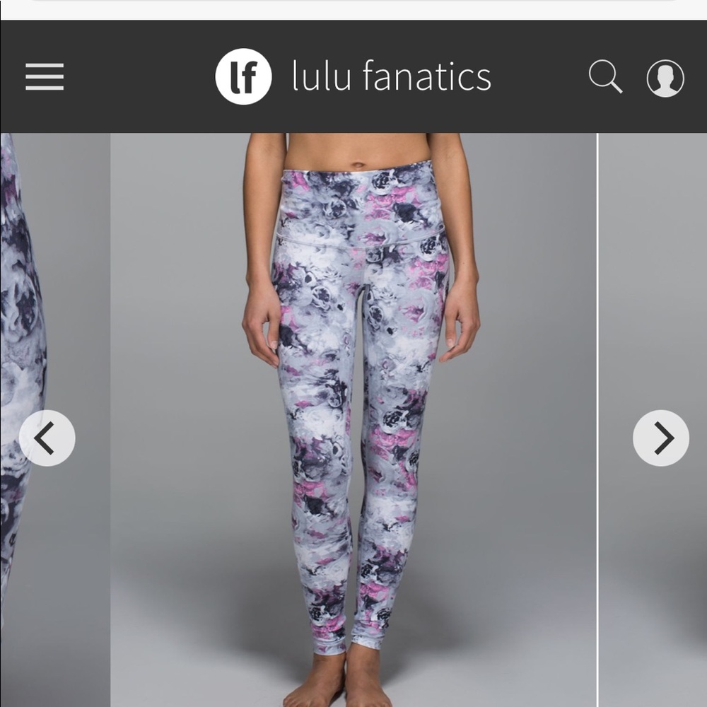 Lululemon Wunder Under Pants Full-On Luon (roll down)